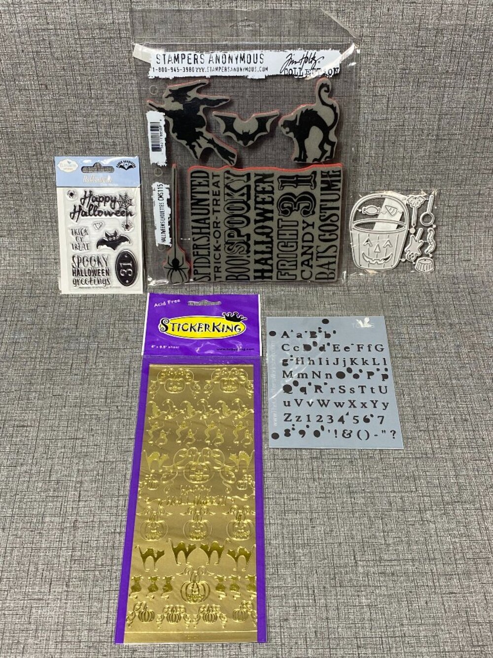 Tim Holtz Stampers Anonymous Rubber Stamps Halloween Silhouettes CMS115 & MORE